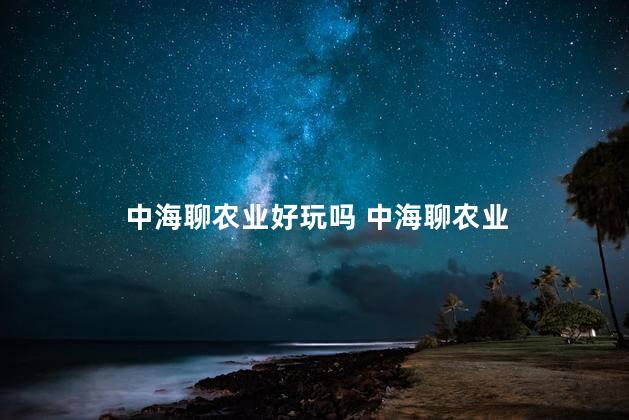 中海聊农业好玩吗 中海聊农业